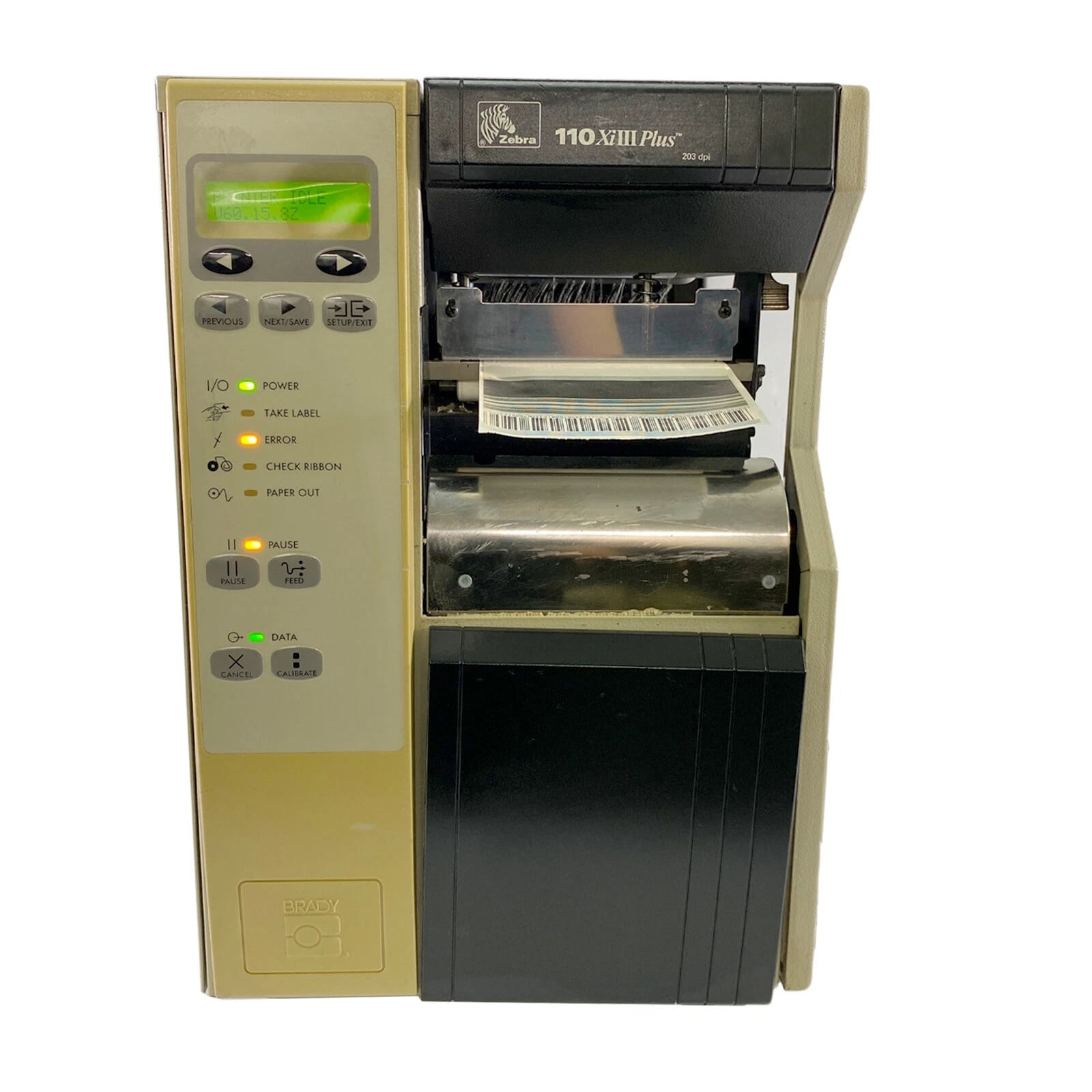 Zebra 110XiIII Plus 203 DPI Industrial Thermal Transfer Barcode Printer