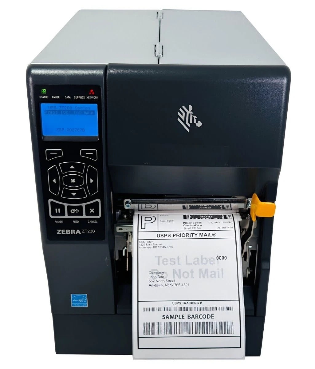 Zebra ZT230 203 DPI UPS Industrial Desktop Direct Thermal Barcode Printer