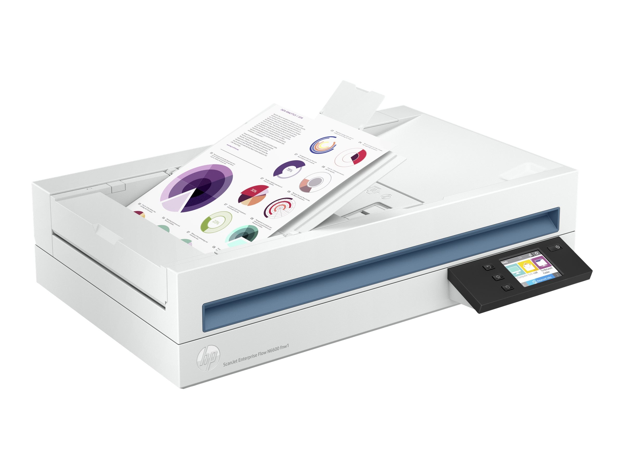 20G08A HP ScanJet Enterprise Flow N6600 fnw1 50 PPM Wi-Fi Duplex Flatbed