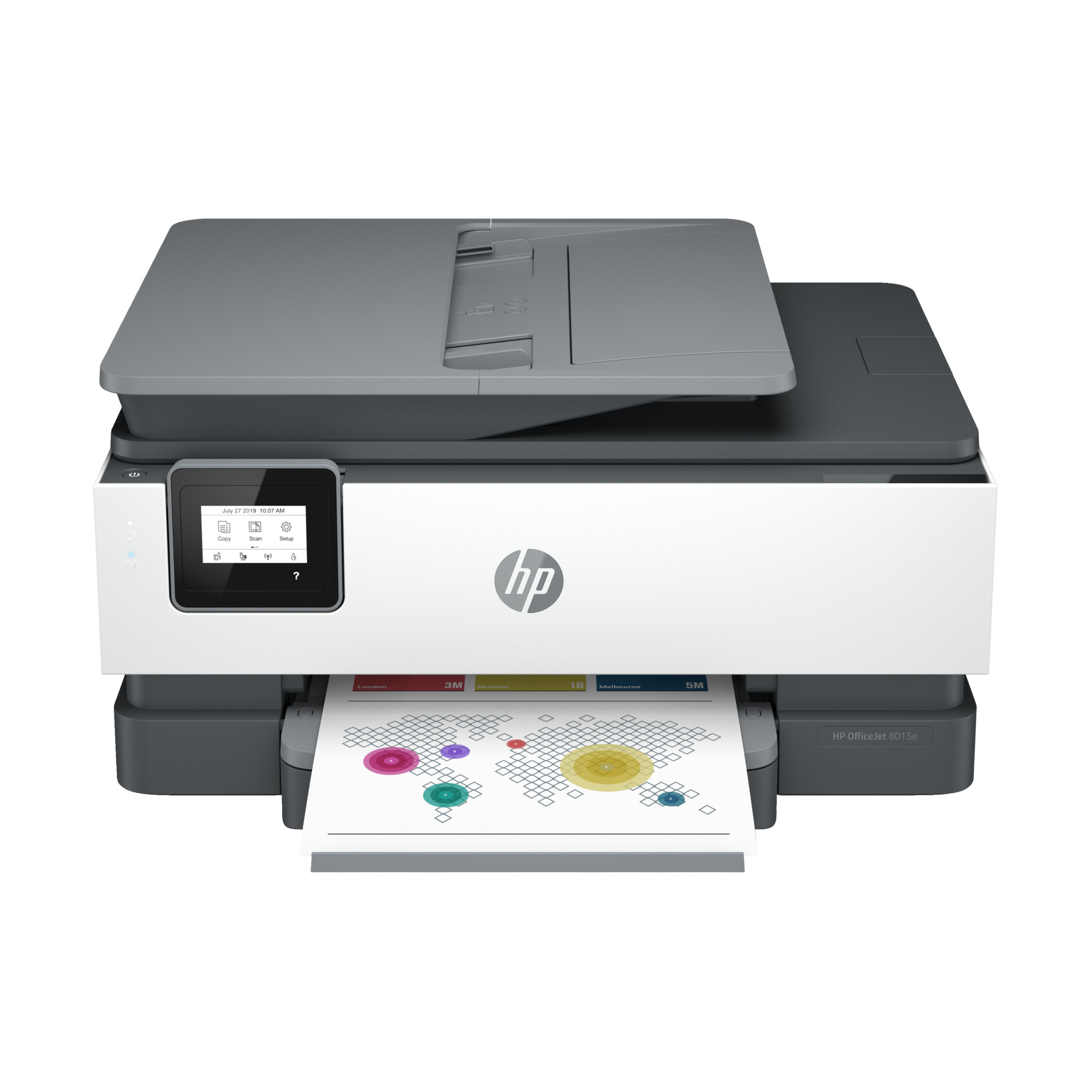 HP OfficeJet 8015e Wireless All-In-One Color Desktop Inkjet Printer