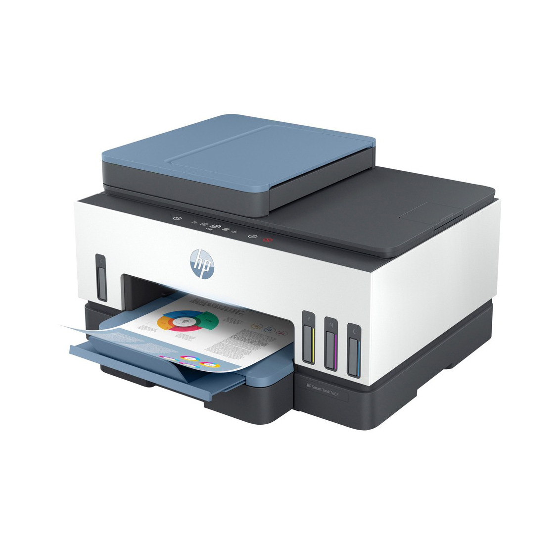 28B98A HP Smart Tank 7602 USB Ethernet Wi-Fi Automatic Inkjet Printer