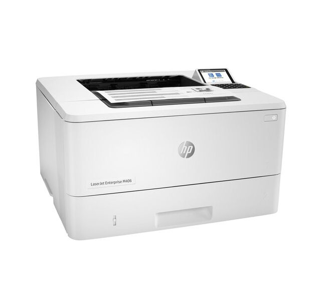 HP LaserJet Ent M406dn Duplex Touch LCD Desktop Mono Laser Printer
