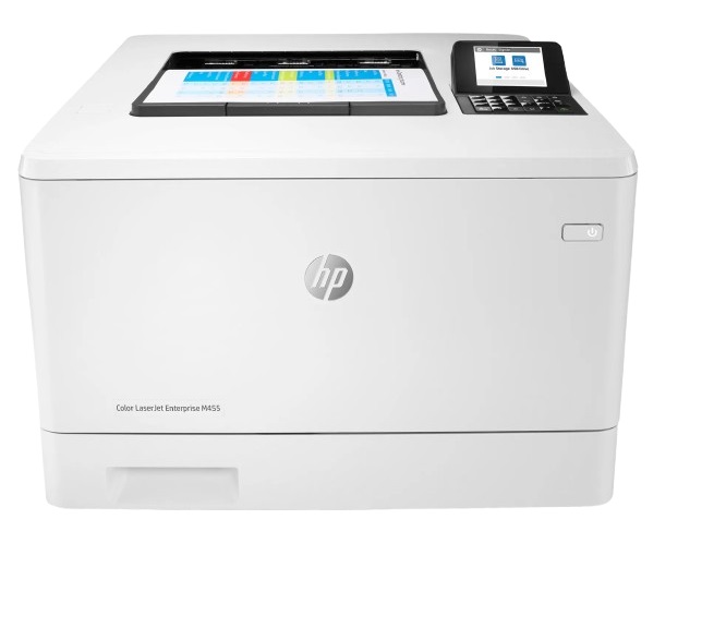 HP LaserJet Ent M455dn Duplex Touch LCD Desktop Color Laser Printer