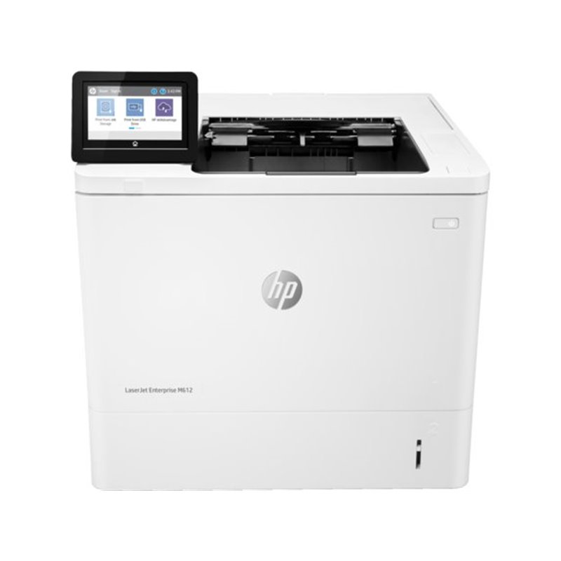 HP LaserJet Ent M612dn Duplex Touch LCD Desktop Mono Laser Printer