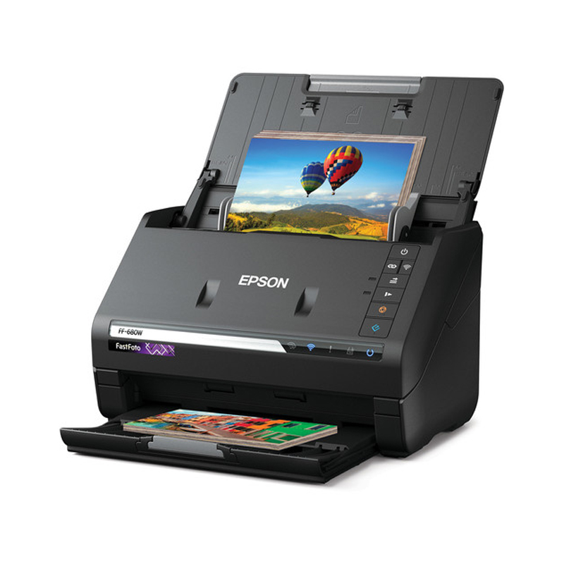 B11B237201 Epson FastFoto FF-680W 600 dpi Wi-Fi High-Speed Duplex Photo Scanner NOB