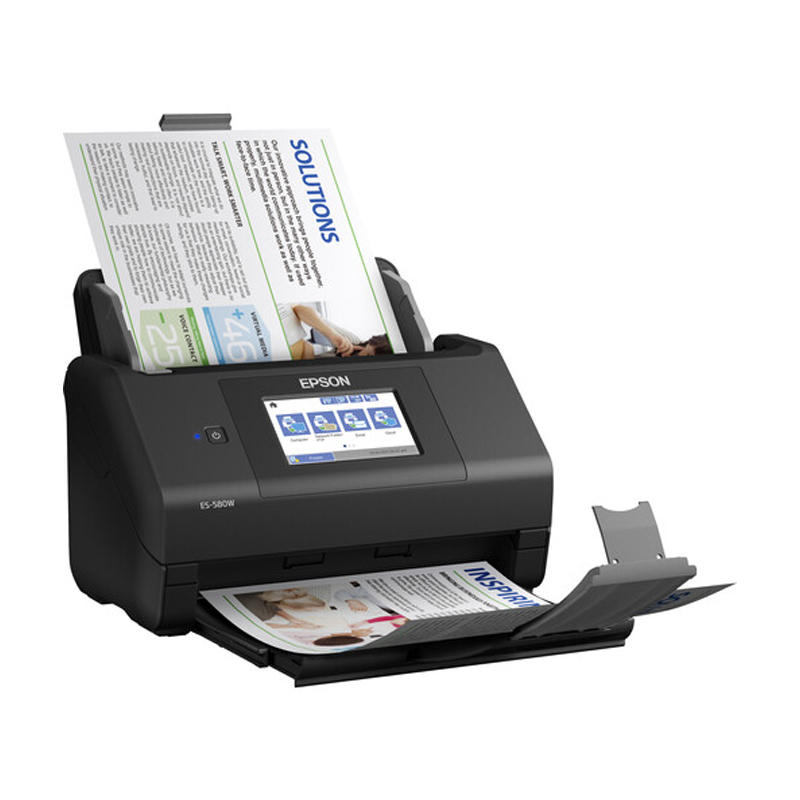 B11B258201 Epson WorkForce ES-580W 600 dpi Wi-Fi Touch LCD Duplex Sheet-Fed Scanner NOB