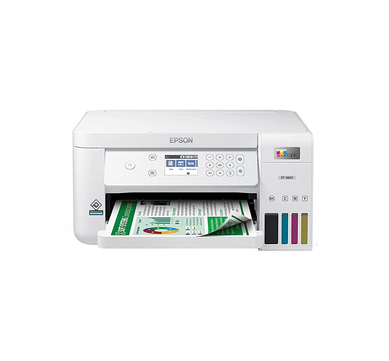 C11CJ62201 Epson EcoTank ET-3830 USB Ethernet Wi-Fi Inkjet Printer