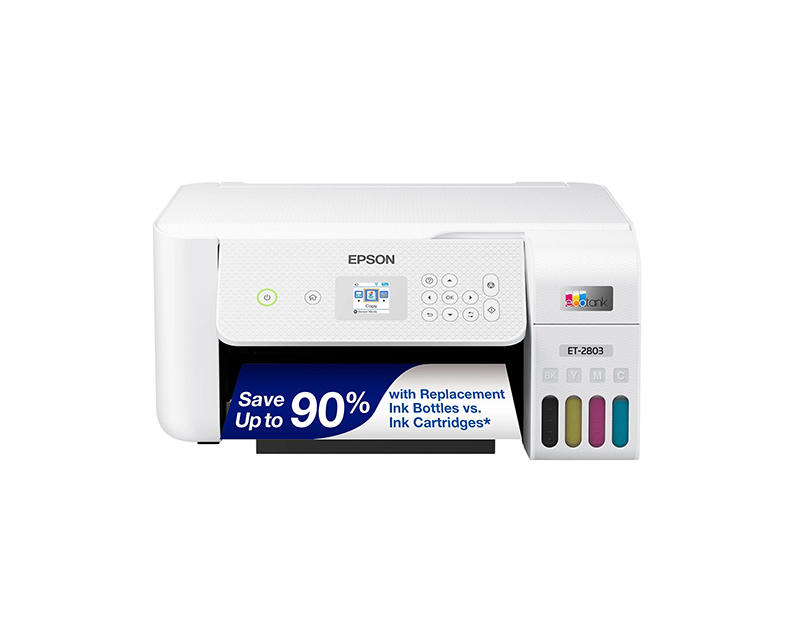 C11CJ66203 Epson EcoTank ET-2803 USB Wi-Fi 1.44-inch Inkjet Printer
