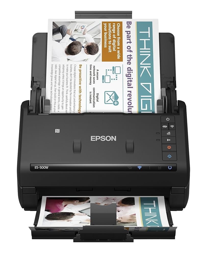 ES-500W Epson Workforce 600 DPI Wireless Duplex Document Scanner