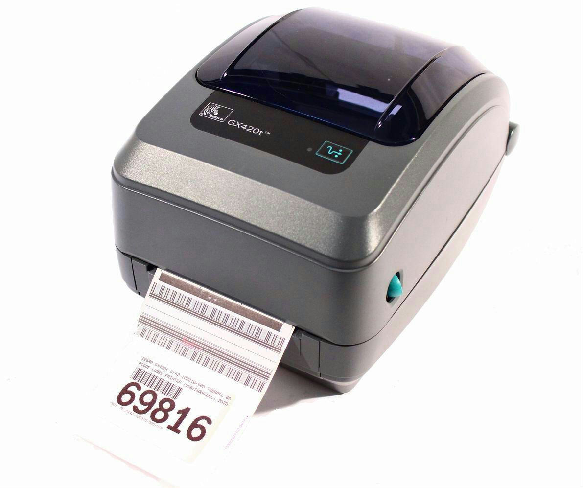 Zebra GX420t USB Net Serial Thermal Transfer Desktop Printer