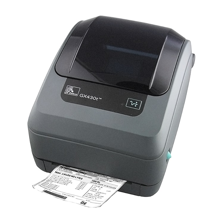 Zebra GX430t 300 DPI USB Net Serial Thermal Transfer Desktop Printer