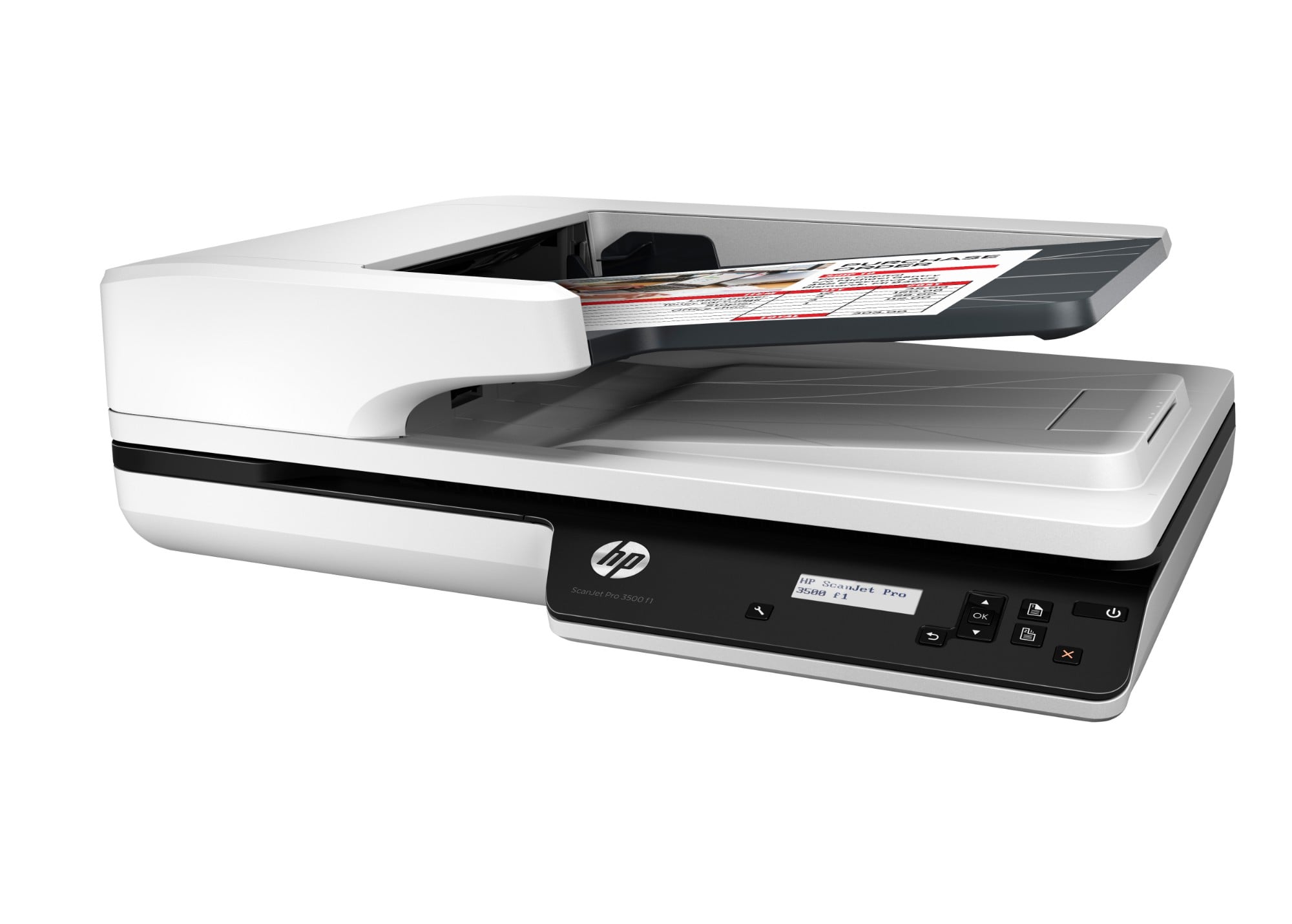 L2741A HP ScanJet Pro 3500 f1 1200 DPI 25 PPM Duplex Flatbed Scanner