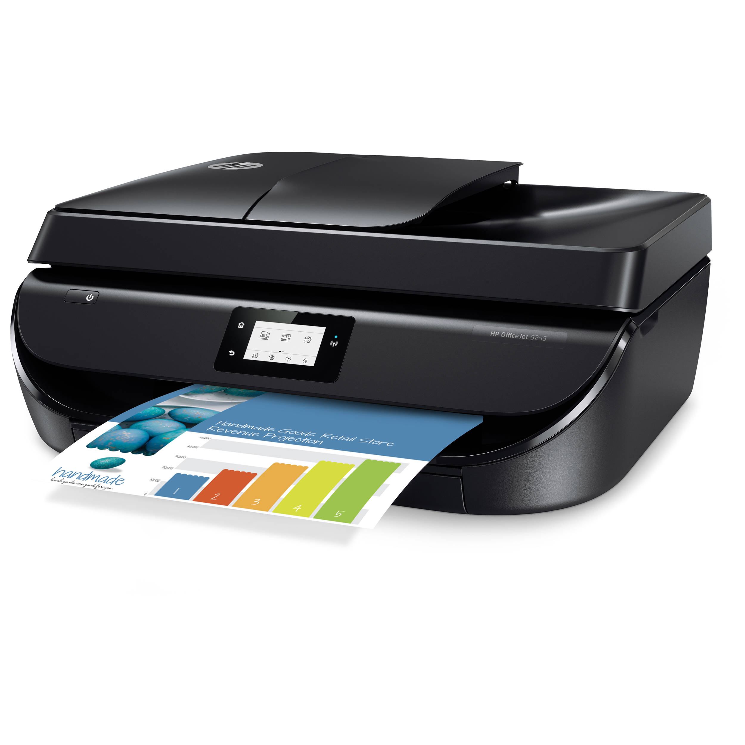 HP Ent OfficeJet 5255 USB Net Wireless All-in-One Inkjet Printer
