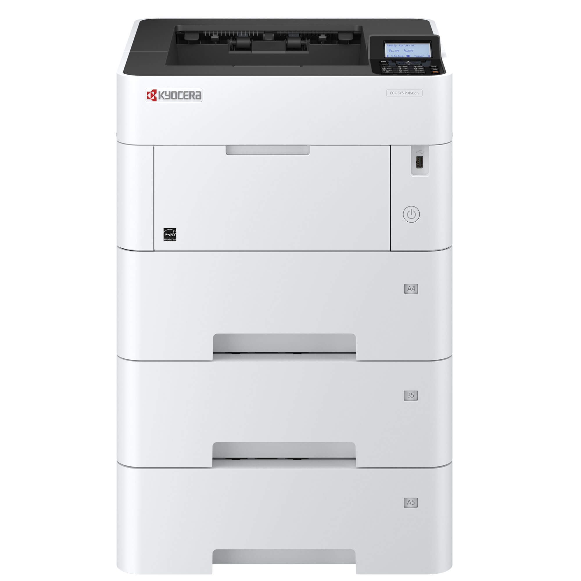 Kyocera ECOSYS USB Net Duplex Mono Desktop Laser Printer