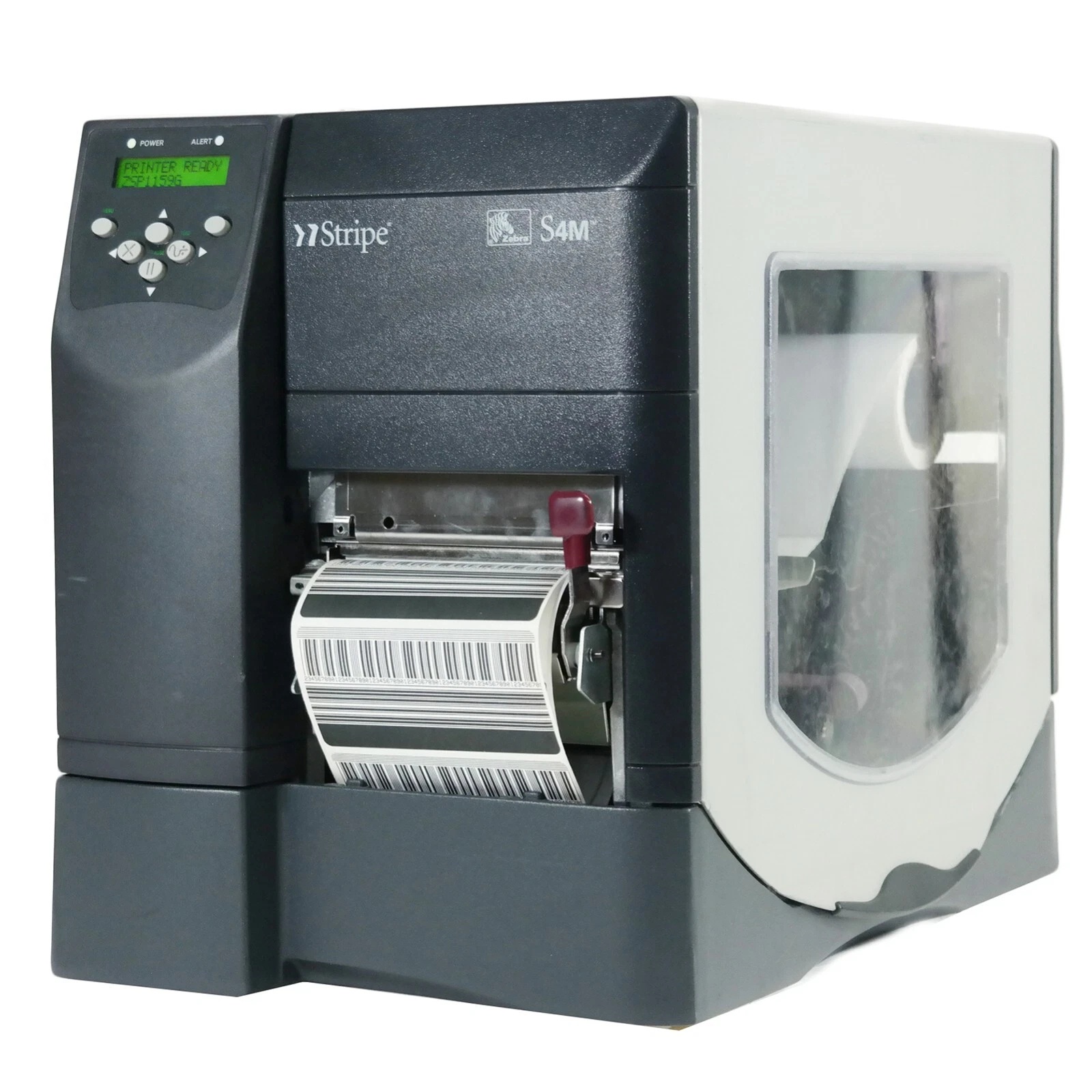 Zebra S4M Stripe 203 DPI USB Parallel Serial Peeler Direct Thermal Printer