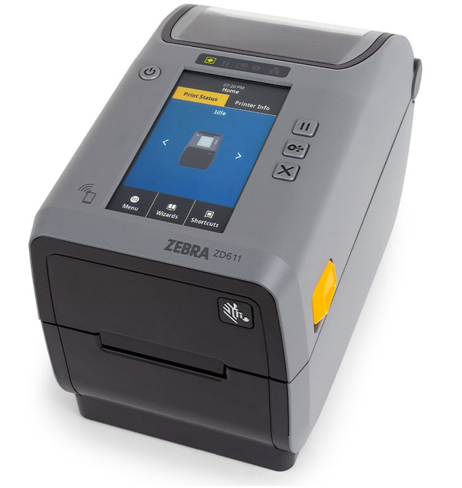 Zebra ZD611 203 DPI USB BT Net Wi-Fi Cutter Direct Thermal Printer