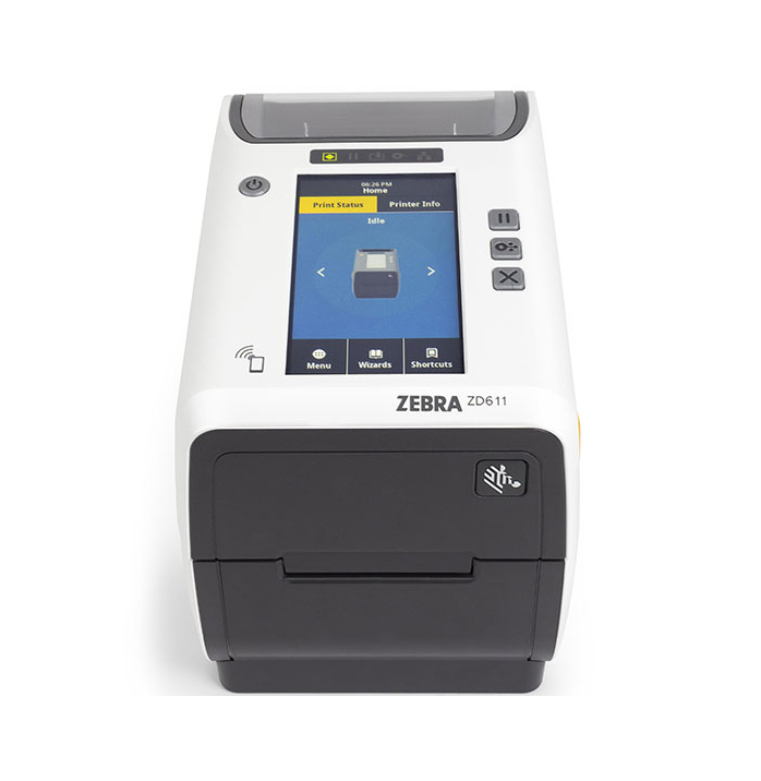 Zebra ZD611-HC 300 DPI BT Wi-Fi Touch Color LCD Healthcare Printer
