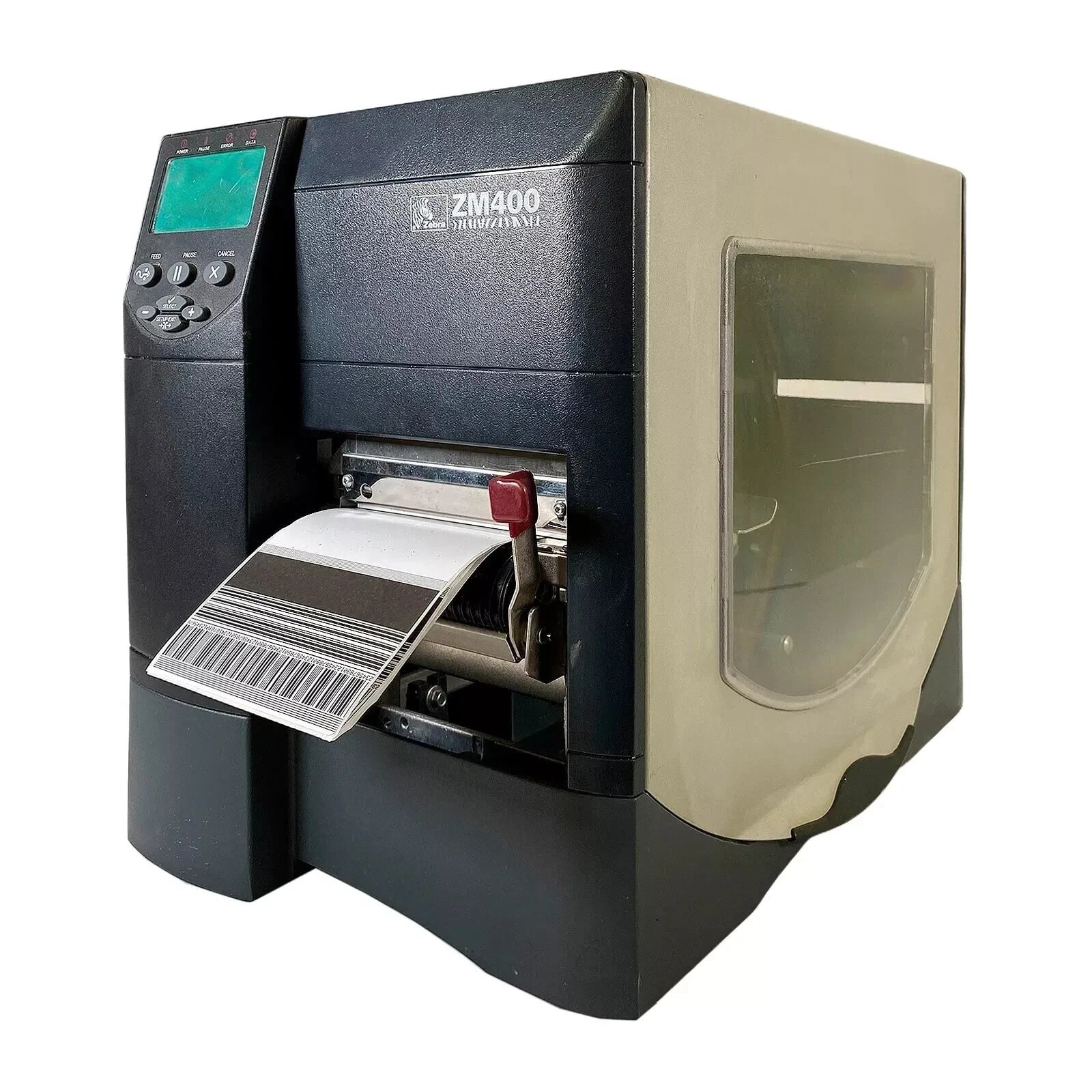 Zebra ZM400 203 DPI Net USB Peeler UPS Industrial Direct Thermal Printer