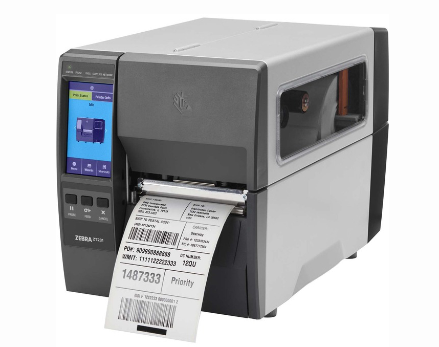 Zebra ZT231 USB BT Net Serial Industrial Thermal Transfer Barcode Printer