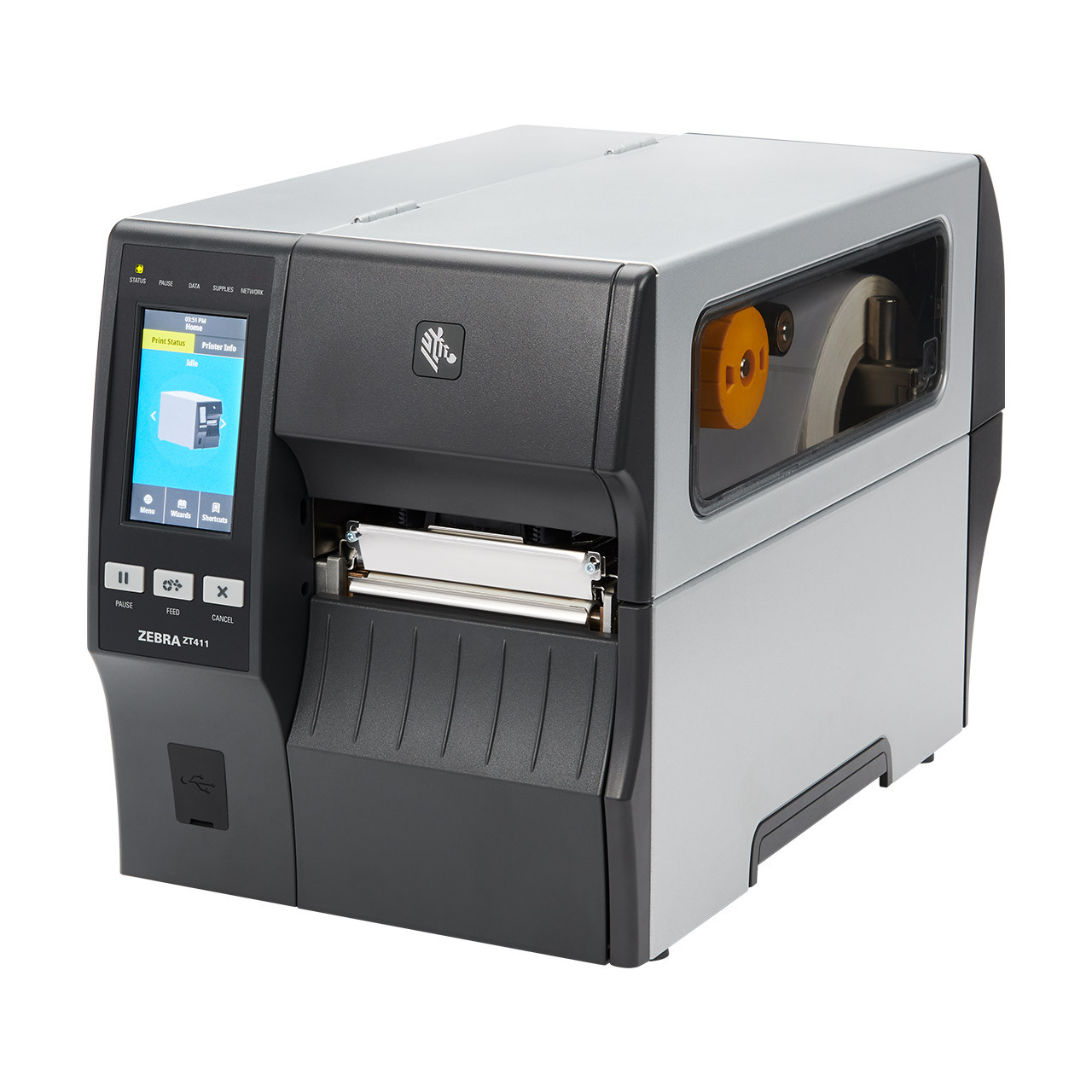 Zebra ZT411t 300 DPI USB BT Net Serial Tear Bar Industrial Thermal Printer