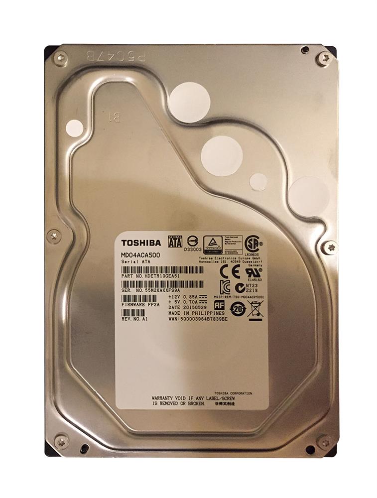 PH3500U-1I72 Toshiba Desktop 5TB 7200RPM 128MB SATA 6Gbps 3.5" HDD
